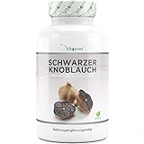 Schwarzer Knoblauch 15:1 Extrakt - 180 Kapseln mit 750 mg - Premium: Mit S-Allylcystein (SAC) - Fermentiert - Geruchslos - Laborgeprüft - Hochdosiert - Vegan - Premium Q