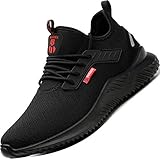 BAOLESEM Unisex Sicherheitsschuhe S3 Leicht Arbeitsschuhe, 1 Schwarz2, Gr.- 42 EU/ Etikettgröße-260