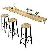 Liudan Bartisch Wandmontierter Bar-Counter-Haushalt Faltender Partition Modernes Esszimmer Wohnzimmer Multifunktionale Küchenbart Tabelle Stehtisch (Color : 150 * 40 * 2.5cm)