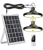Amtang Verbesserte 8800 mAh ultra helle Solar-Außenleuchte, Doppelkopf, 112 LED-Bewegungsmelder, wasserdicht, Solar-Licht für Hof, Garten, Garage (6000 K weißes Licht, einzelner Kopf-weiß)