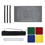 Puzzleunterlage, Puzzlematte Puzzlerolle Puzzle Roll Storage Mat für BIS 3000 Puzzle Teile,Puzzle Pad Puzzleteppich mit Aufbewahrungstasche, Tragbare Puzzle-Bodenmatte Zubehör (Paket 2 Grau 1500)