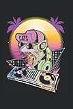 Kalender 2022: Disco Cat DJ Vaporwave 80er 90er Techno Musikliebhaber Terminkalender DIN A5 Organizer mit 120 Seiten | Notizbuch Terminplaner Wochenkalender Jahresp