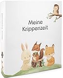 Sammelordner 'Meine Krippenzeit' mit Griffloch A4, Platz für 350 Blatt für Kinder, Fuchs, Eichhörnchen, Eule | Kita, Schule, Kindergarten | Fotoalbum, Aktenordner, Portfolio, Olgs Ordner (Waldfreunde)