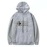 YLWX Mens Womens Hoodies Grey's Anatomy Frühling Und Winter Sweatshirt Grey-Sloan Memorial Hospital,Grey-XXXL