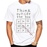 Tshirt Herren Basic Rundhals Oberteile T-Shirt Sommer Kurzarm Slim Fit Tee Tops Mode Funny Drucken T Shirt Fitness Sports Hemd Bluse Elegant Lose Shirt Für Männer Teenager Jung