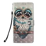 Handyhülle für iPhone 13 Pro Hülle Case mit Kartenfach Geld Slot Ständer Magnet PU Ledertasche TPU Bumper Wallet Flip Tasche Schutzhülle Handytasche für iPhone 13 Pro E
