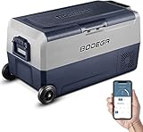 BODEGA Kompressor Kühlbox 36L mit USB-Anschluss 12/24 V und 230 V für Auto -20℃-20℃ für Outdoor, Fahrzeuge, Camping, R