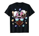 Giraffe Osterhasenohren Lustige Ostereier Jagd T-S