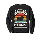 Pekingese Always Be Yourself Retro Vintage 60er 70er Jahre Hundeliebhaber Sw