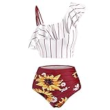 TSPRING Bikini GüNstig Bikini GüNstig Damen Bikini SonnendurchläSsig Badeanzug 75E Bikini Damen Prime M W