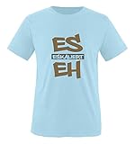 Comedy Shirts - Es eskaliert eh - Graffiti - Herren T-Shirt - Royalblau/Hellbraun-Grau Gr. XXL