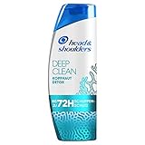 Head & Shoulders Deep Clean, Kopfhaut Detox Anti-Schuppen-Shampoo, Mit Meeresmineralien, Shampoo gegen Schuppen, 72 Stunden Schutz Vor Schuppen, Juckreiz Und Trockenheit, 250