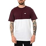 Vans Herren Colorblock Tee T-Shirt, White-Port Royale, XXL