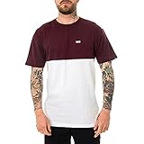 Vans Herren Colorblock Tee T-Shirt, White-Port Royale, XXL