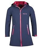 Trollkids Mädchen Lillesand wasserabweisender Softshell Mantel, Marineblau / Magenta, Größe 128