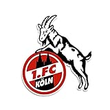1. FC Köln Aufkleber Geißbock 8 cm - Plus gratis Aufkleber Forever Kö