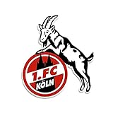 1. FC Köln Aufkleber Geißbock 8 cm - Plus gratis Aufkleber Forever Kö