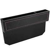 Jadelotus Schlitz Taschen Organizer für Auto Sitz Tasche Aufbewahrungsbox Ablagefach Autositz Seiten Auto Catcher Organizer mit PU Leder für Auto füllt Lücken Zwischen den Sitzen 2 Stück