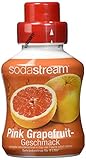 SodaStream Sirup Pink Grapefruit, Ergiebigkeit: 1x Flasche ergibt 9 Liter Fertiggetränk, Sekundenschnell zubereitet und immer frisch, 375 ml,