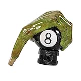 Manueller Skull Schaltknauf, stilvolles Design, ungiftige Hand Skull Schaltknauf mit 3 Schläuchen (8 mm 10 mm, 12 mm) für Auto für Fahrer fü