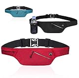 4Good Flache Bauchtasche mit RFID Schutz in 4 Farben als Running Belt Laufgürtel Hüfttasche Reisetasche Wandertasche für Damen und H