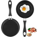 Mini-Bratpfanne Zum Braten Mini Boden Pfanne Mini Eier-Pfanne Antihaft-Bratpfanne Tragbare Mini Bratpfanne 12cm Mit Antihaftbeschichtung Für Romantische Kleine Runde Frühstückseier Für Kü