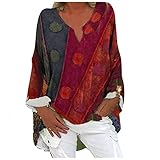 Damenblusen A-Line Shirt Langarm Tshirts Damenbody Spitzenbluse BluseKnopfleiste Bequeme Oberteile Basic V-Ausschnitt Tops Unterziehbody Clubw
