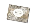 Ja, ich Will! Romantische Save-The-Date-Karten zur Hochzeit - inkl. Kuverts (10er Pack)