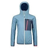 ORTOVOX Damen Swisswool Piz Duan Jacke, Light Blue, L