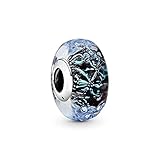 Pandora 925 Sterling Silverbead Wellig Dunkelblau Muranoglas Ozean Charm Fit Mode Frauen Bangle diy Liebe Schmuck