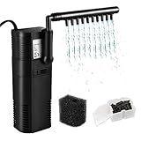 Forever Speed Aquarium Pumpe Filterpumpe Aquarium Innenfilter Aquariumpumpe 300L/h 2W