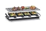 SEVERIN RG 2374 Raclette mit Naturgrillstein, 1700, Kunststoff/Edelstahl, schw