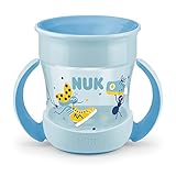 NUK Mini Magic Cup Trinklernbecher | auslaufsicherer 360°-Trinkrand | ab 6 Monaten | praktische Griffe | BPA-frei | 160 ml | b