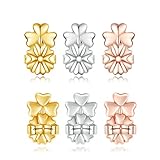 YAVIS Magic Ohrring-Verschlüsse, Ohrring-Halterung, verstellbar, hypoallergen, für Stütze von Ohrlöchern, Ohrlöchern, Ohrlöchern, 3 Paar 925er Sterlingsilb