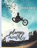 2022-2023 monthly planner: BMX | bike | cyclist | cross | bike | sport | cover |bicycle January 2022 to December 2023 - 24 Months |logbook journal ... | for Work -school or Personal Use G