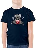 Kinder Fahnen und Flaggen - I Love Australien Koala - 152 (12/13 Jahre) - Dunkelblau - Kinder Shirt australien - F130K - Kinder Tshirts und T-Shirt für Jung