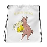 Generisch Beer Hug Lama - Oktoberfest German beer Drawstring bag
