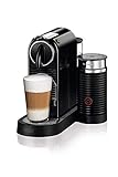 De'Longhi Nespresso Citiz EN267.BAE Kaffemaschine, Hochdruckpumpe und ideale Wärmeregelung mit Aeroccino (Milchaufschäumer), Energiesparfunktion, Schw