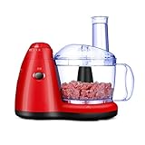 WJYZYHM Fleischschleifer Multi Electric Electric Food Processor Küchenmixer Chopper Shredder-Reibe Slicer 2-schneller und Pulssteuerung for Fleisch, Gemüse, Früchte 2 l 400w