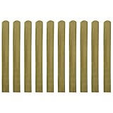 vidaXL Kiefer Imprägniert 10x Zaunlatte 100 cm Holzlatten Gartenzaun Zaunb