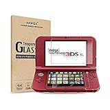 2 IN 1 Schutzfolie für Nintendo 3DS XL Akwox 9H Härtegrad Panzerfolie Displayschutz Glasfolie Stoßfest Kratzfest HD