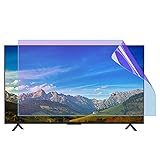 JANEFLY 55-75 Zoll TV-Bildschirmschutz, Blendschutz-/Blaulichtschutz-/Kratzschutzfolie Augenschutz Mattfolie FüR Sharp Sony Samsung,58in(1269×721mm)