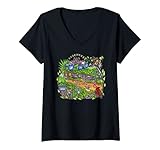 Damen Sopchoppy Worm Grunting Festival Gedenkfest T-Shirt mit V