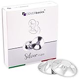COVERbasics SilverCups Stillhütchen aus Silber, Nickelfrei, zur Vorbeugung und Behandlung von Brustrissen beim Stillen (Regular)