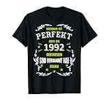 Herren 30. Geburtstag Mann Geschenk - Niemand ist perfekt 1992 T-S