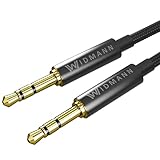 Aux Kabel 3.5mm Audio Kabel - 1m Klinkenkabel für Kopfhörer für iPhone iPod, Echo Dot, Heim/KFZ Stereoanlagen, Smartphones, MP3 Player und Mehr - Ny