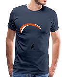 Spreadshirt Fallschirm Paragliding Männer Premium T-Shirt, XL, Navy