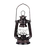 Petroleumlampe Vintage Hurricane Laterne, LED Petroleum Laterne mit Dimmer, Batteriebetriebene Laterne für Outdoor Camping Lichter Hurricane Lamp