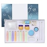 DIY Lip Gloss Kit, feuchtigkeitsspendende Base Gel Lip Glaze Machen Werkzeuglippenstift, Pigmentpulver, die stumpfen Lipp
