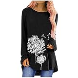 YJUU Satin Blusen Damen Tunika Baumwolle Karierte Bluse Tun Langarm Lange Oberteile Sommer Hemdbluse Weiß Tops Schwarz Blusen Kurzarm Weiss Tunika Strand Lang Bluse Weiß